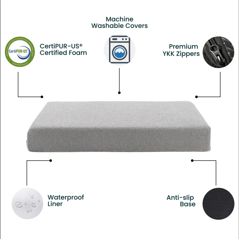 Bouclé Crate Mat - Pebble - Image 4
