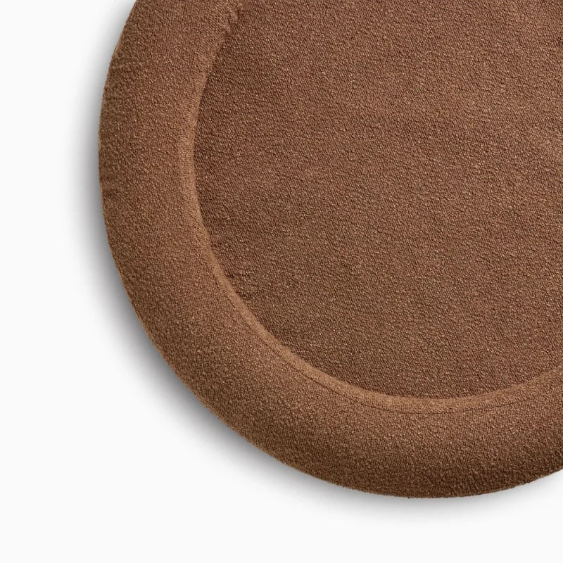 Bouclé Round Bed Cover - Cocoa - Image 2