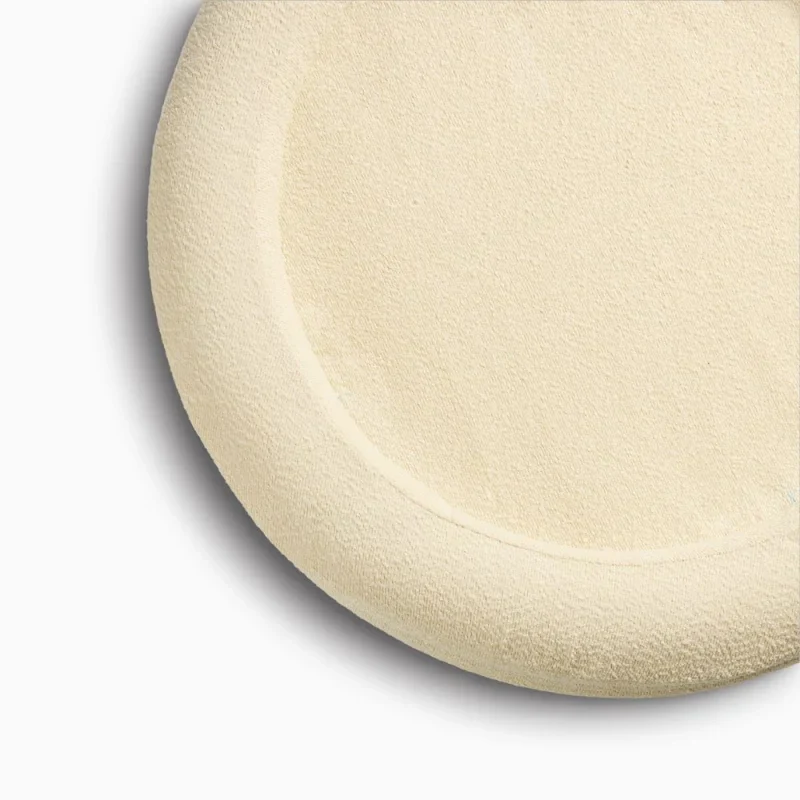 Bouclé Round Bed Cover - Ivory - Image 2