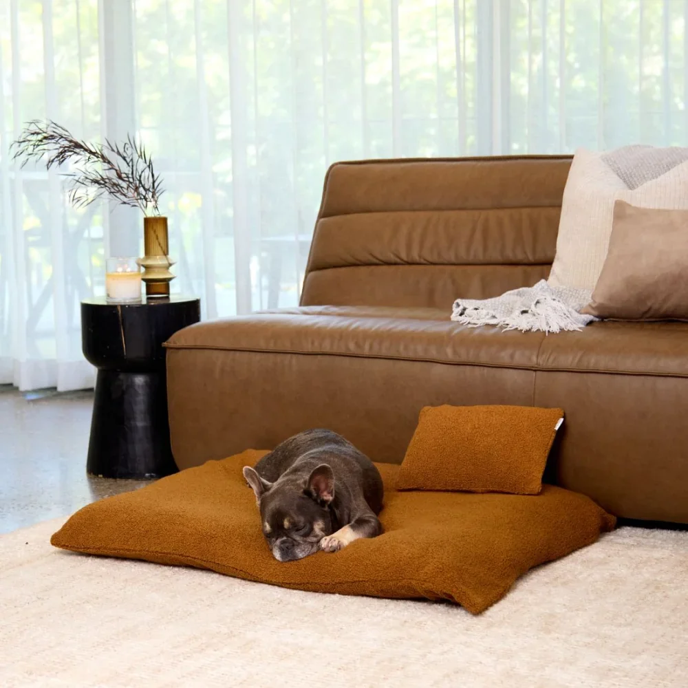 Polar Fleece Lounger Cover - Golden Brown - Image 3