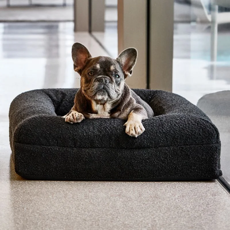 Memory Foam Dog Bed - Bouclé Nero - Image 8