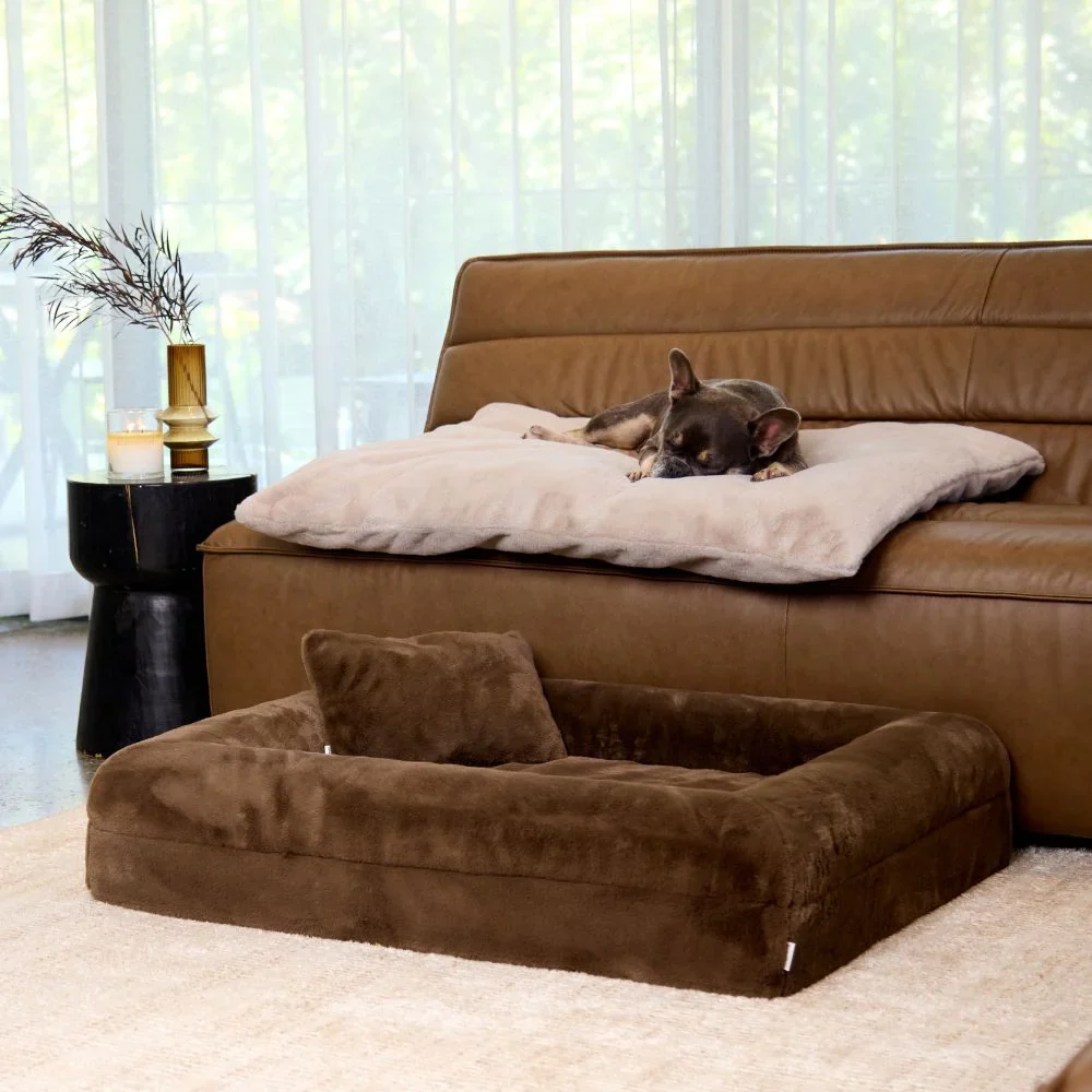 Faux Fur Pillowcase - Chocolate - Image 3
