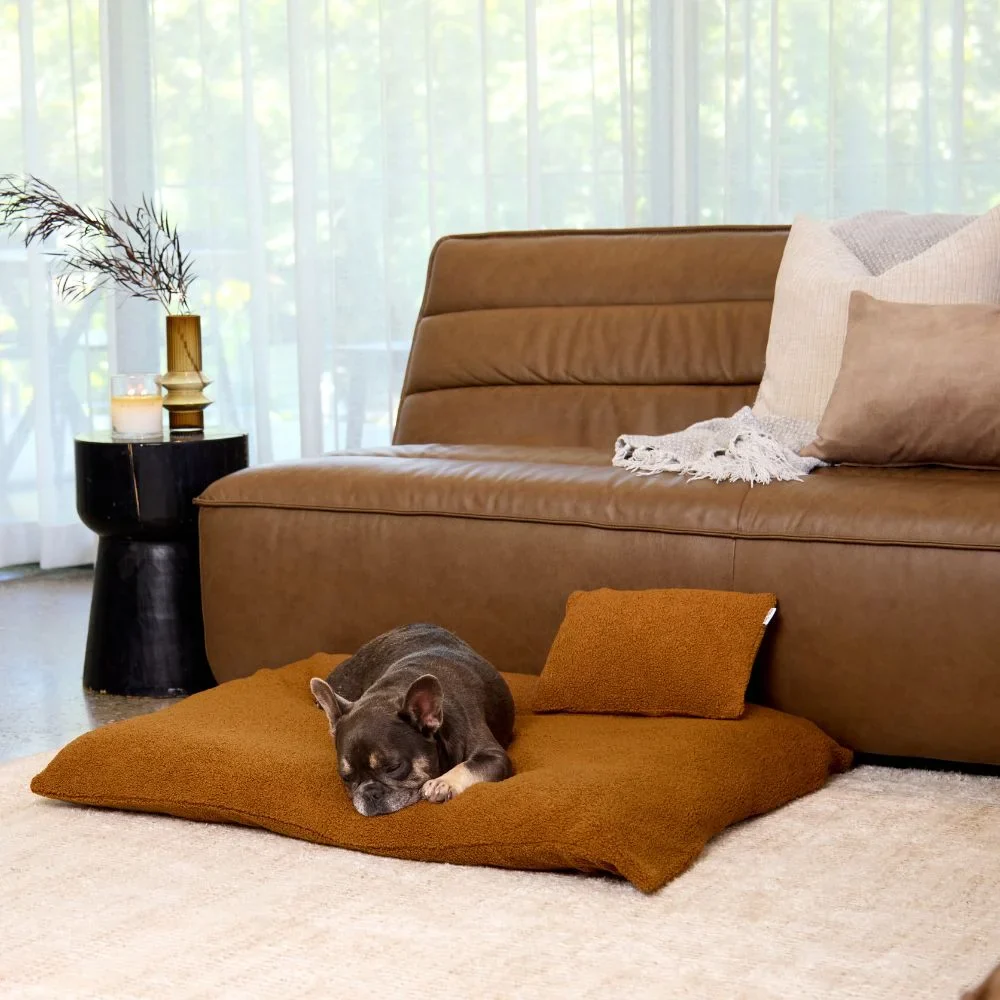 Polar Fleece Pillow - Golden Brown - Image 3