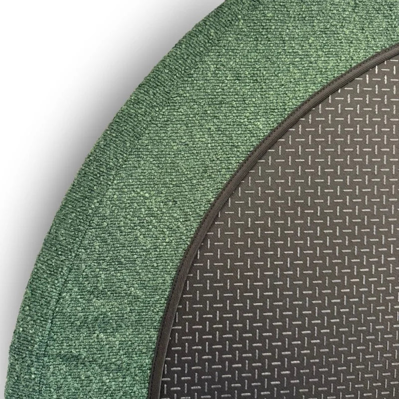 Round Quick Cover - Bouclé Forest Green - Image 2